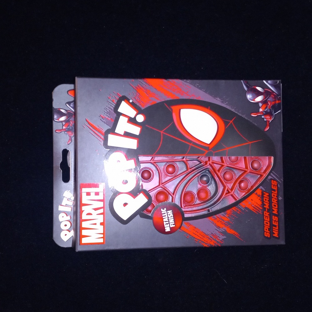 *NEW* MARVEL SPIDER-MAN BIG POP IT!!! METALLIC FINISH !! RED AND BLACK!!